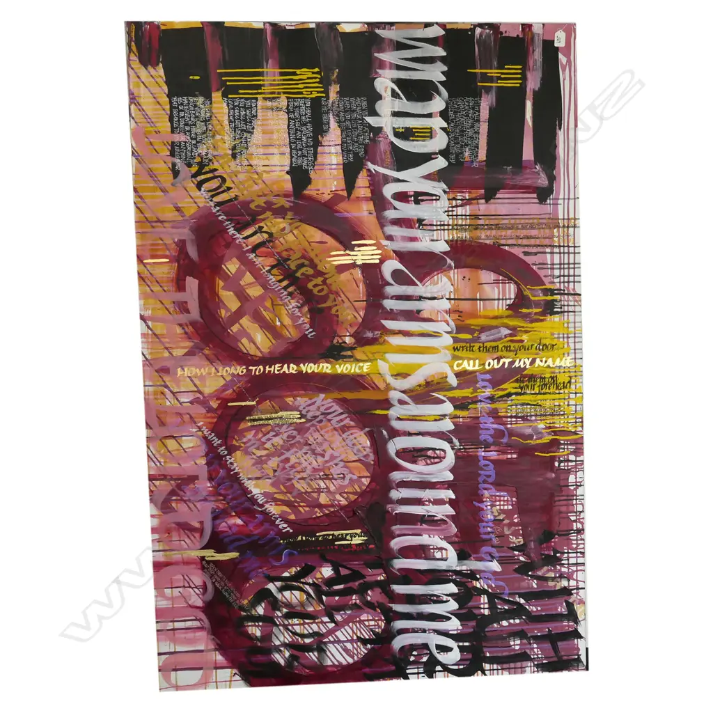 LARGE DECORATIVE MODERN ARTWORK ON CANVAS Image 1++