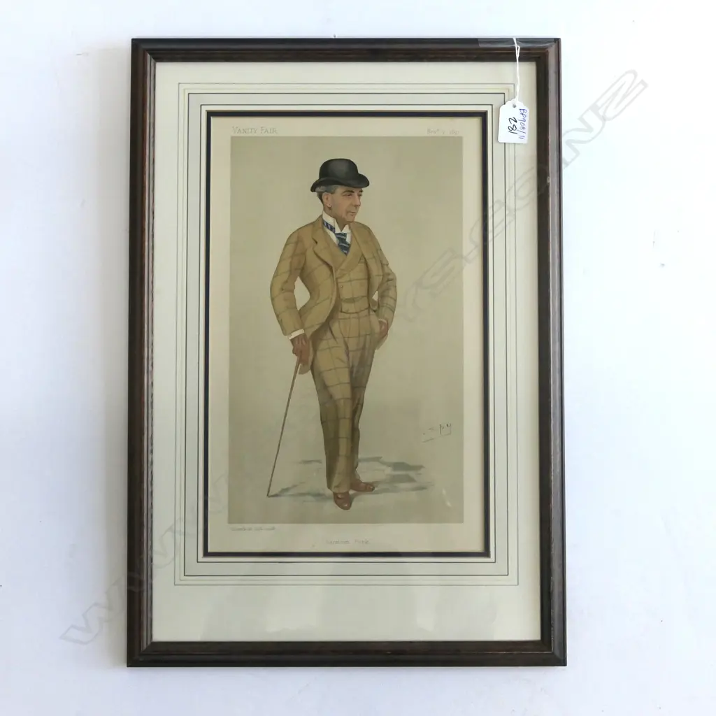 SPY LITHOGRAPH 'SANDOWN PARK' 220 X 350MM IMAGE Image 1++