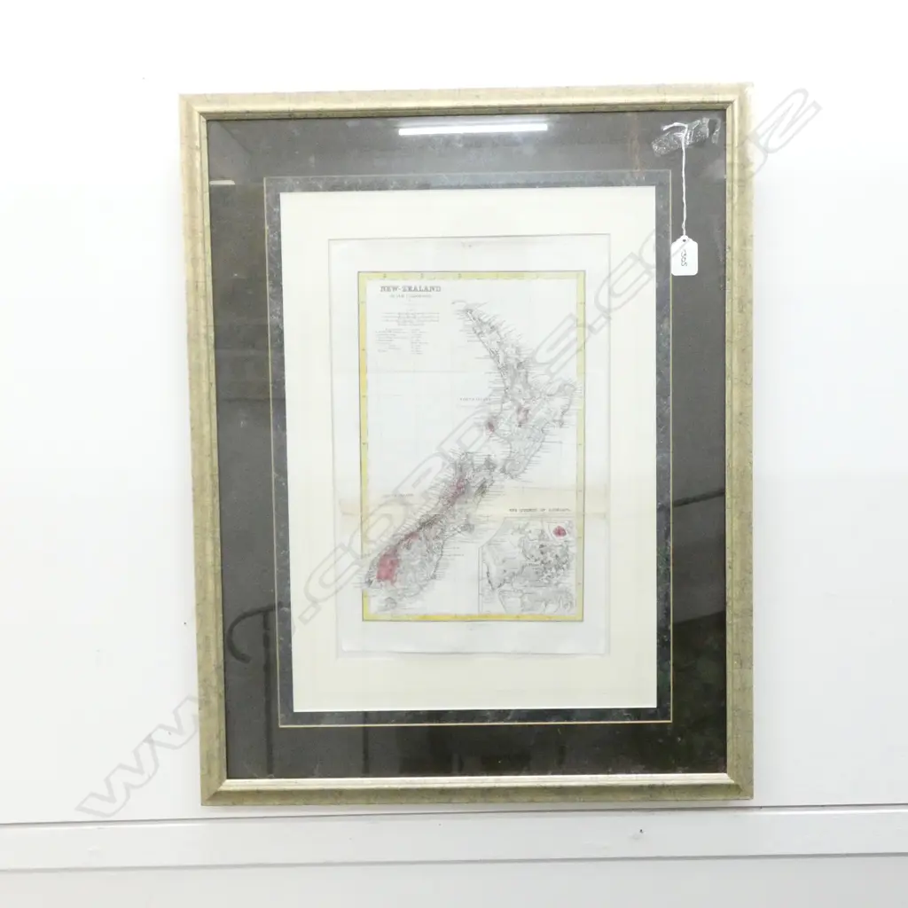 AN ORIGINAL C1867 MAP OF NEW ZEALAND  BY A PETERMAN Image 1++