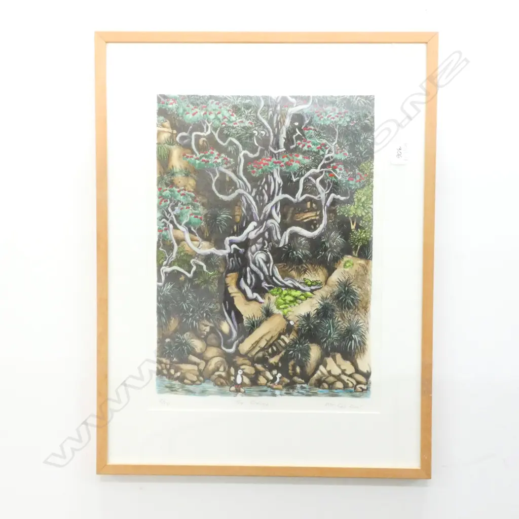 A HAND COLOURED SILK SCREEN PRINT #8 OF 30 BY MR. LES 2001 610MM Image 1++