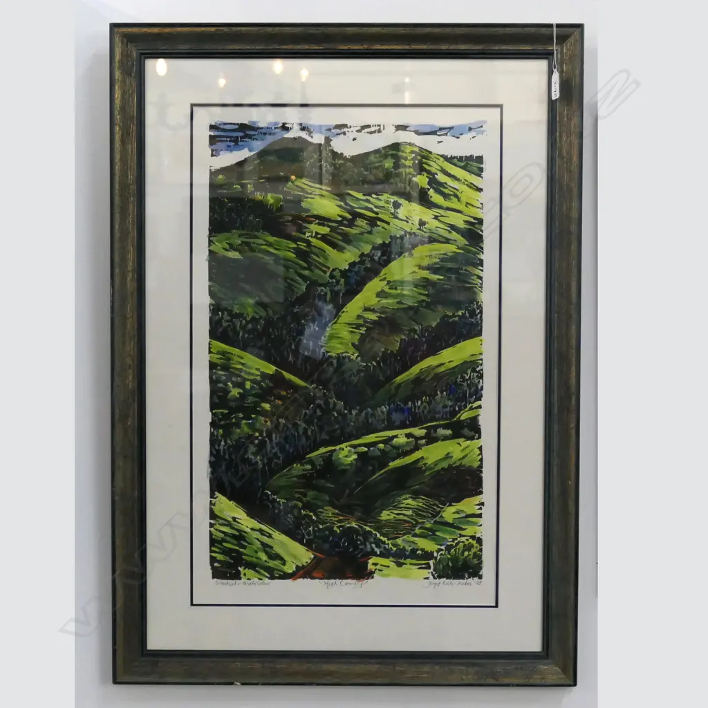 JENNY LOCKE FORBES 'HIGH COUNTRY' MIXED MEDIA 830 X 590MM FRAME Image 1++