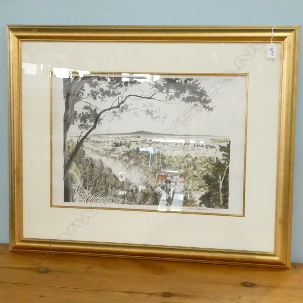 JOHN CRIGHTON 'THE VIEW FROM MT EDEN' LITHOGRAPH 14/165 440 X 330MM IMAGE Image 1++