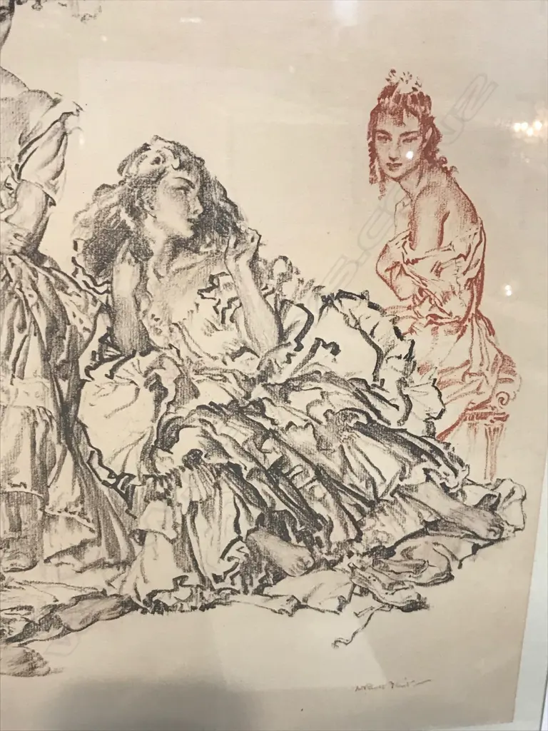 WILLIAM RUSSELL FLINT SIGNED LITHOGRAPH LADIES 705 X 370MM IMAGE Image 1++