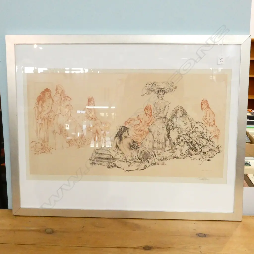 WILLIAM RUSSELL FLINT SIGNED LITHOGRAPH LADIES 705 X 370MM IMAGE Image 1++