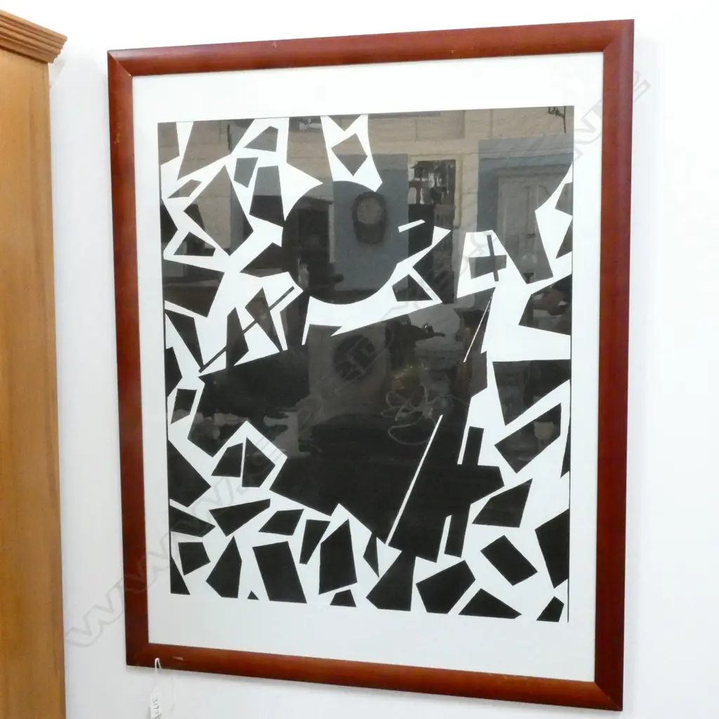 LLOYD HILLYER ABSTRACT ACRYLIC ON BOARD Image 1++