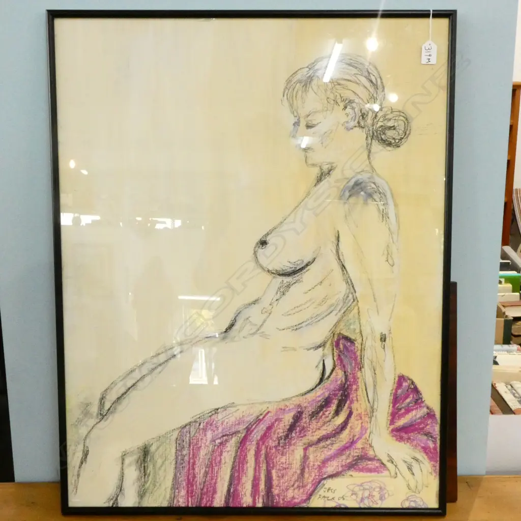 ELIZABETH PACK 'JESS' NUDE OIL STICK ON ACRYLIC Image 1++
