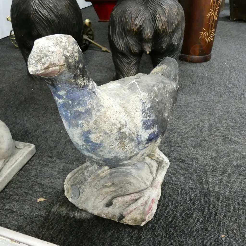 CONCRETE GARDEN STATUE OF A PUKEKO Image 1++