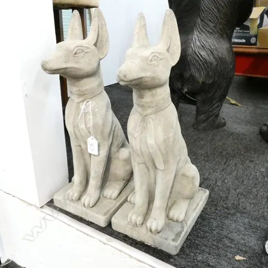 PR FINE CONCRETE PHOROAH DOGS GARDEN STATUES