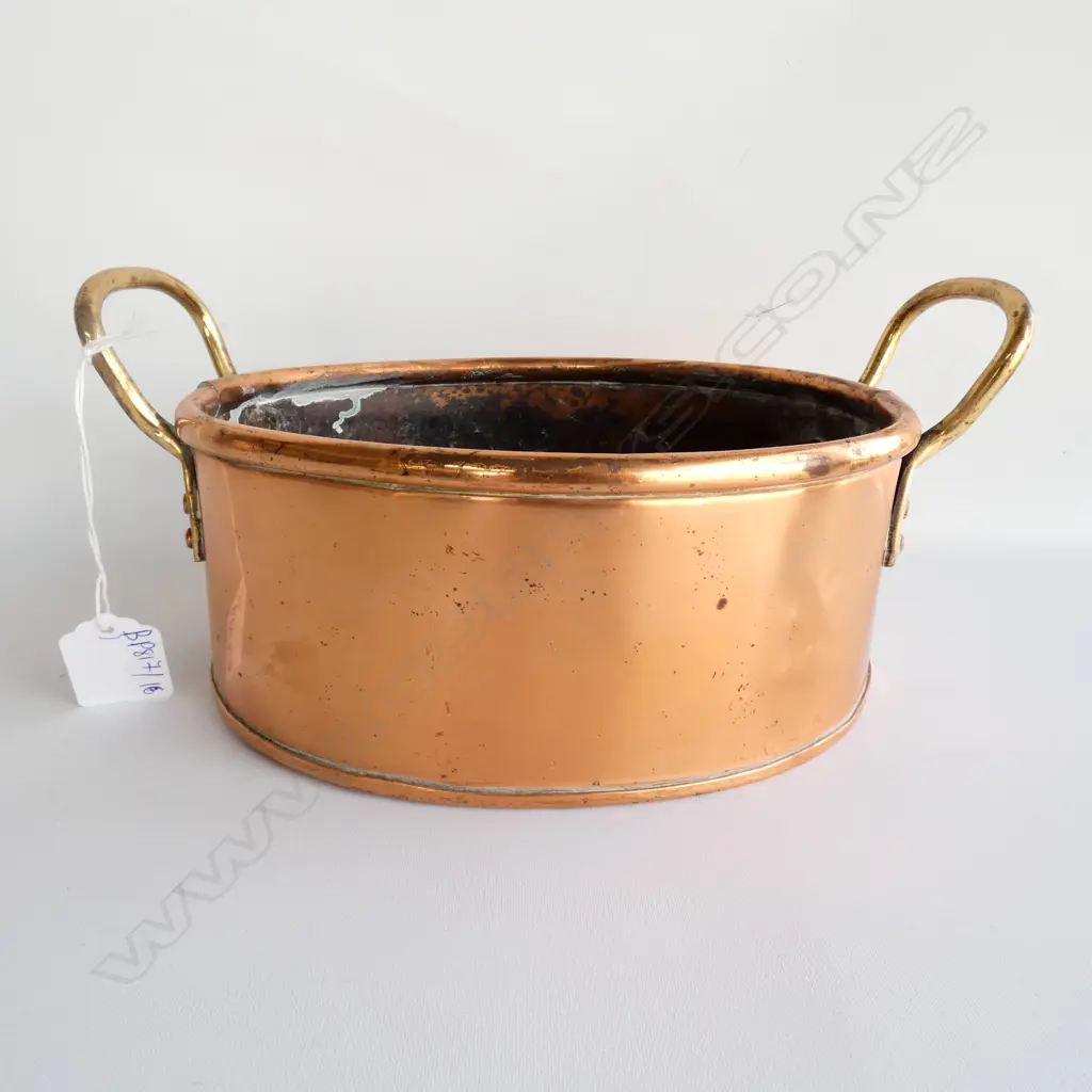 OVAL COPPER POT L. 245MM Image 1++