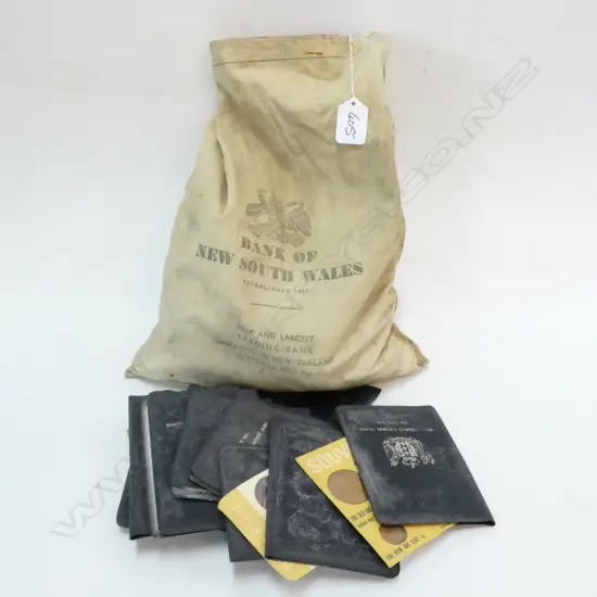 BAG + TUBE AS NEW 1965 + 1964 COPPER HALF PENNY COINS ETC