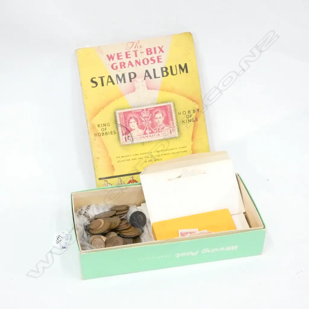 STAMP COLLECTION+ COINS ETC Image 1++