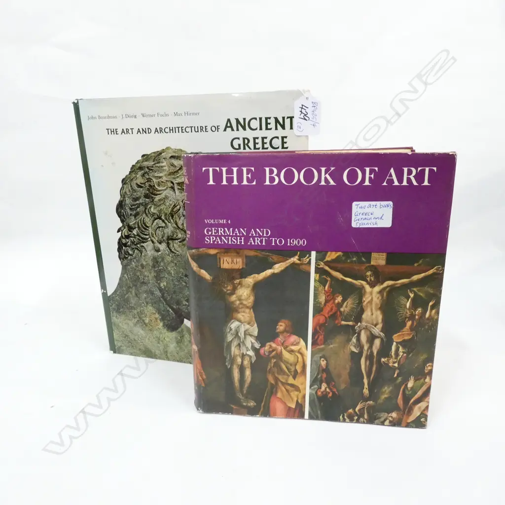 2 ART BOOKS GREECE/GERMAN AND SPANISH Image 1++