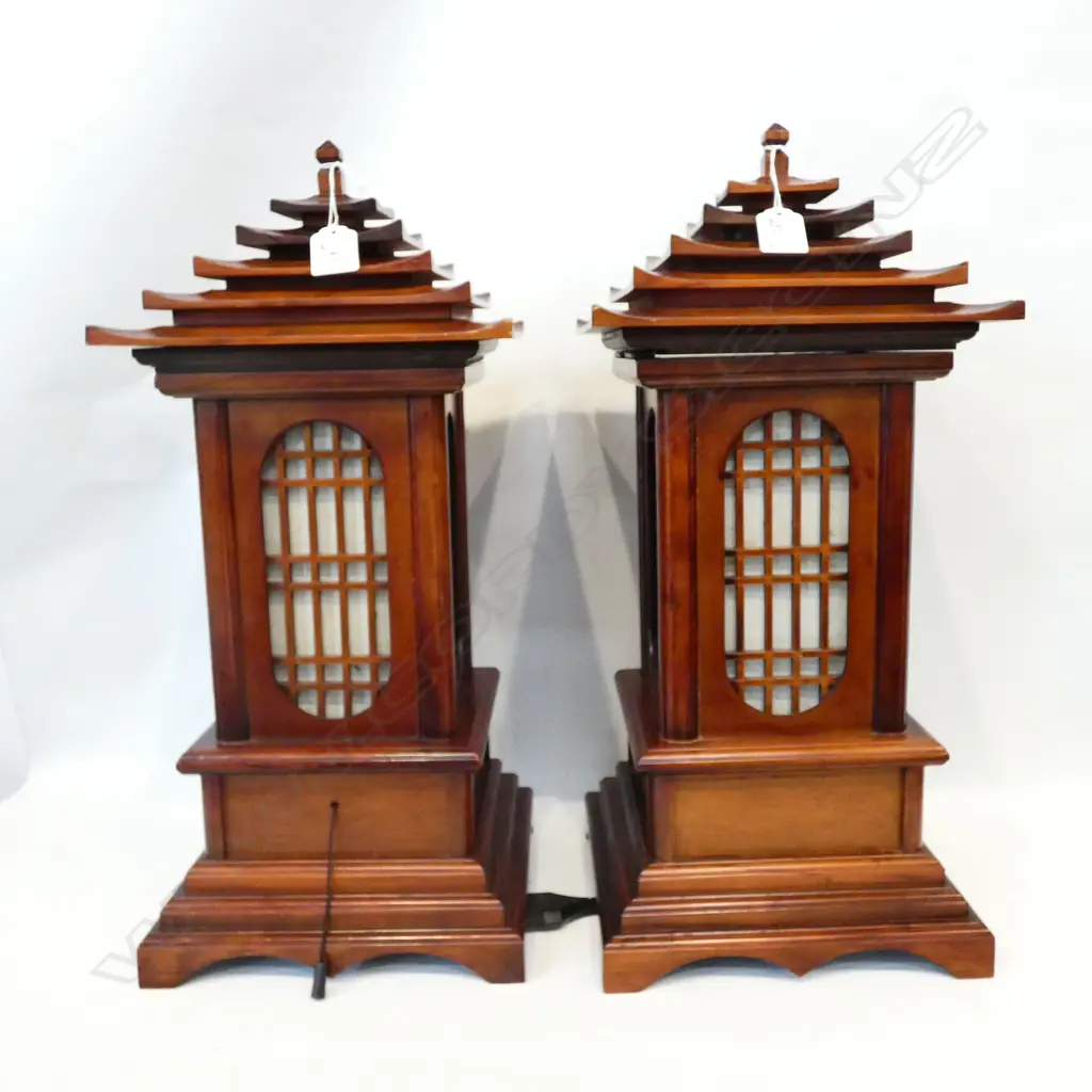 PR WOODEN CHINESE LANTERN LAMPS H. 450MM Image 1++