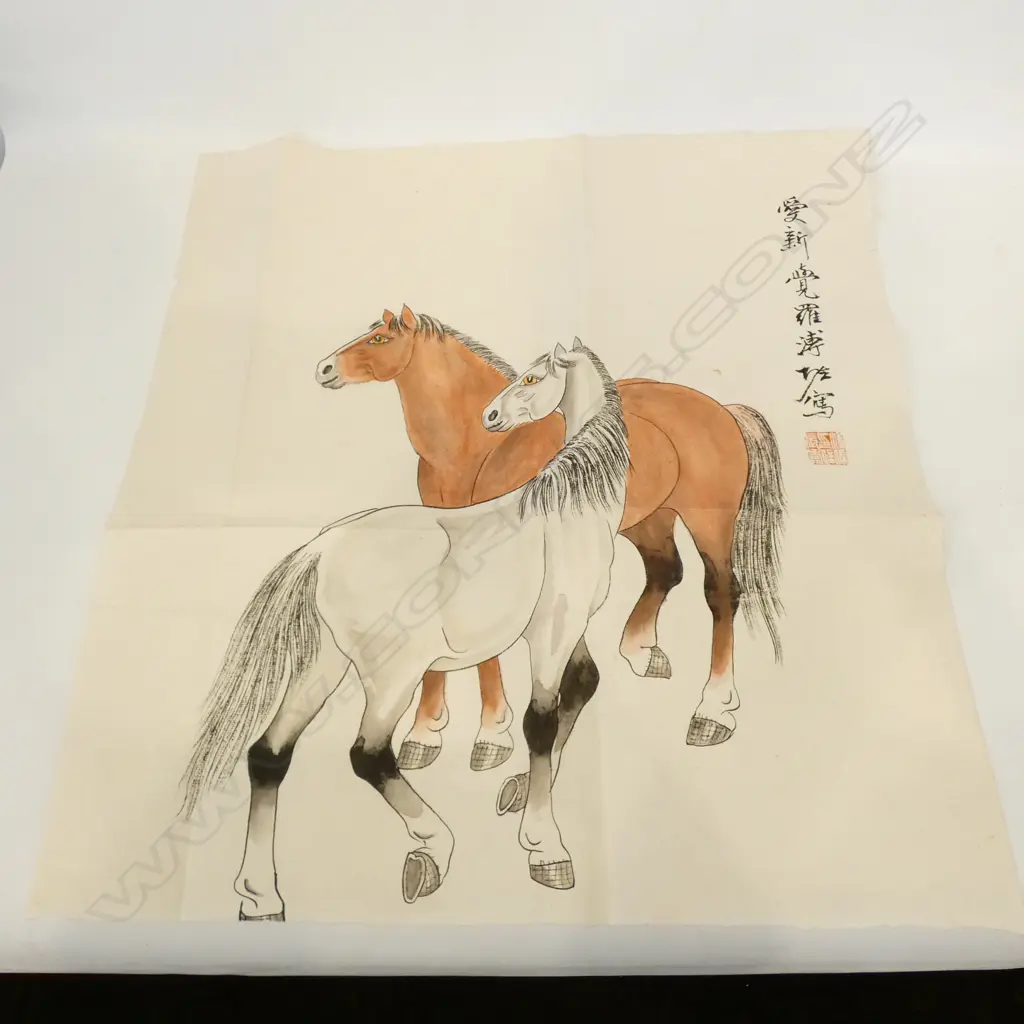 A Chinese watercolour painting by Pu-Zou Image 1++