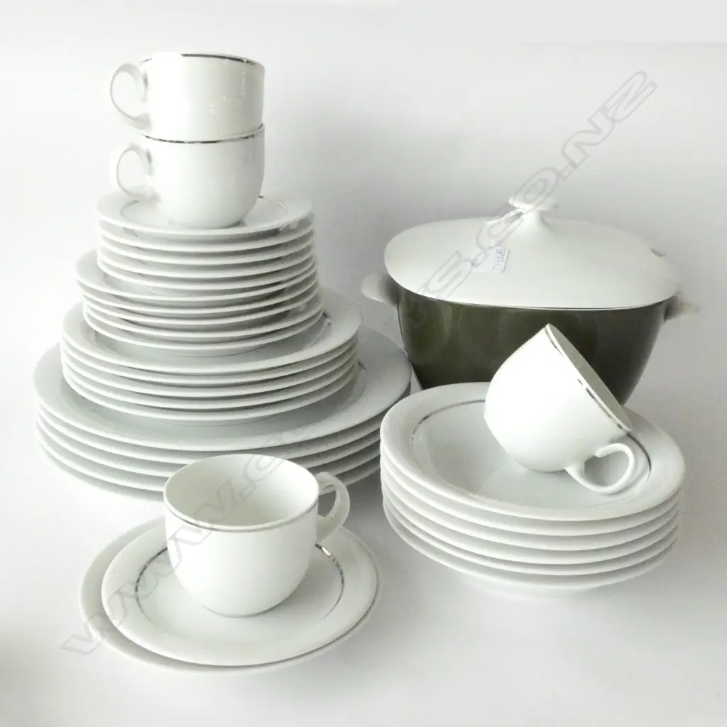 32 PCES ARZBERG CHINA DINNER SERVICE + ROSENTHAL TUREEN Image 1++