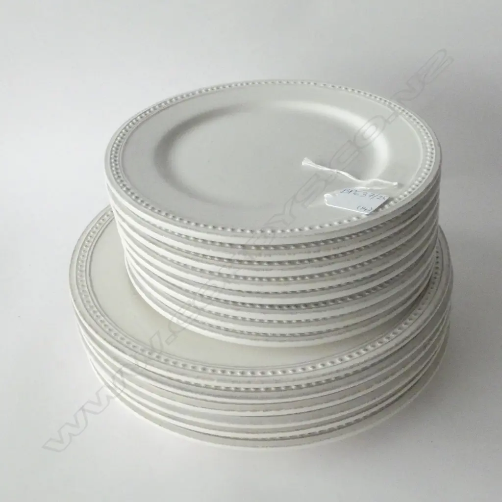 14 WHITE PLATES 6 MAIN 275MM DIA Image 1++