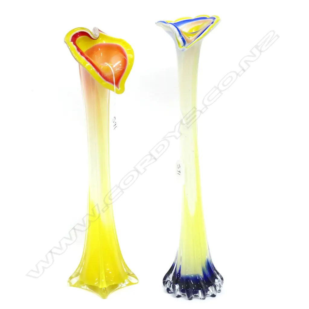 2 ART GLASS VASES H. 400MM Image 1++