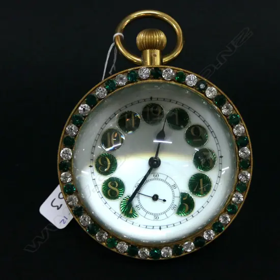 PAPERWEIGHT HEAVY GLASS DECORATIVE DESK CLOCK