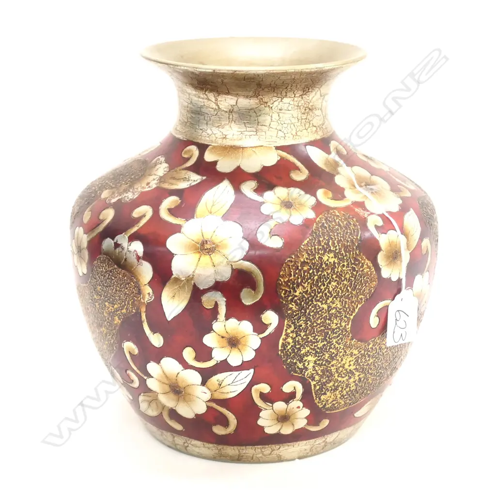 RED CERAMIC VASE H. 270MM Image 1++