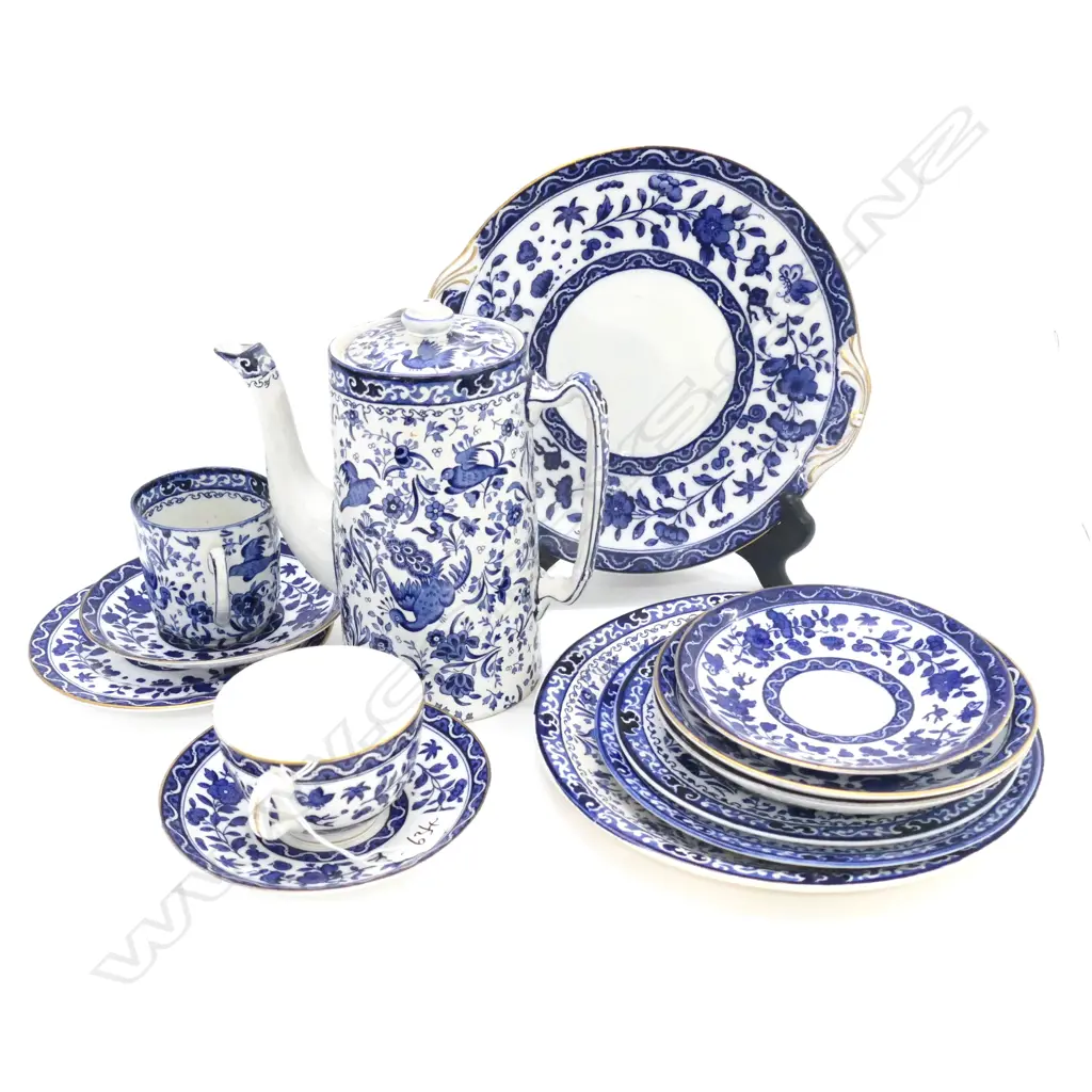COLLECTION BURLEIGHWARE INCL COFFEPOT AF & R. DOULTON Image 1++