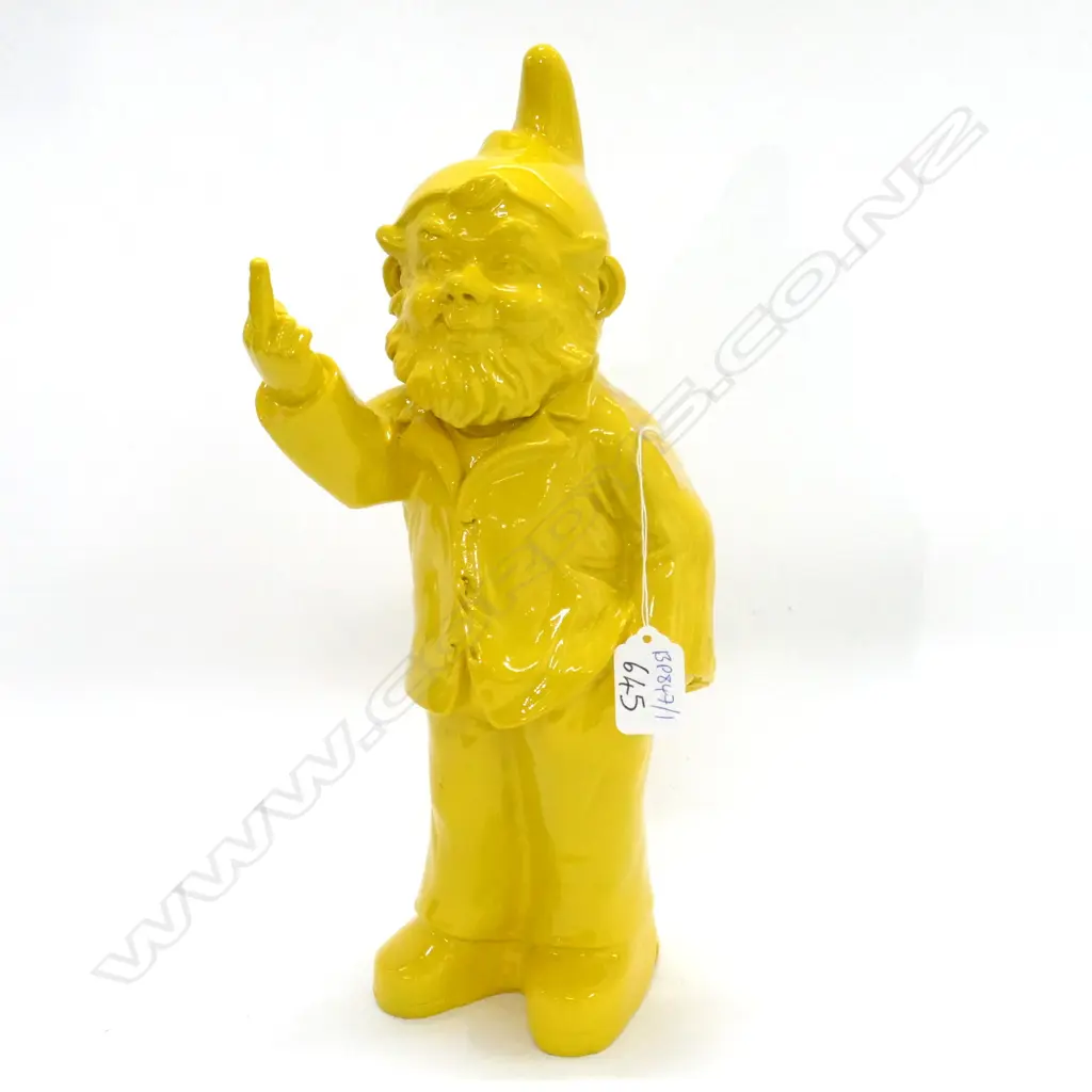 YELLOW RESIN GNOME, AFTER OTTMAR HÖRL, H. 370MM Image 1++
