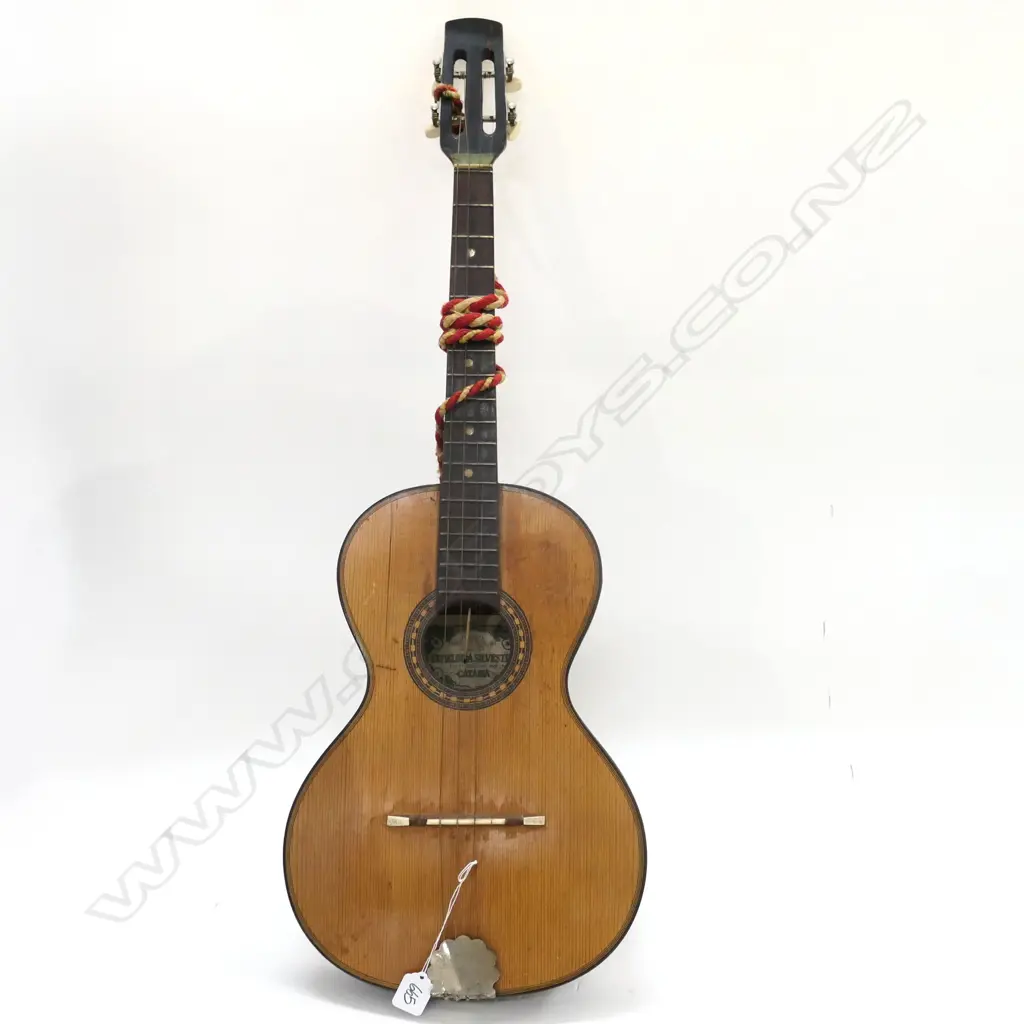 VINTAGE ITALIAN ACOUSTIC GUITAR, H.790mm Image 1++