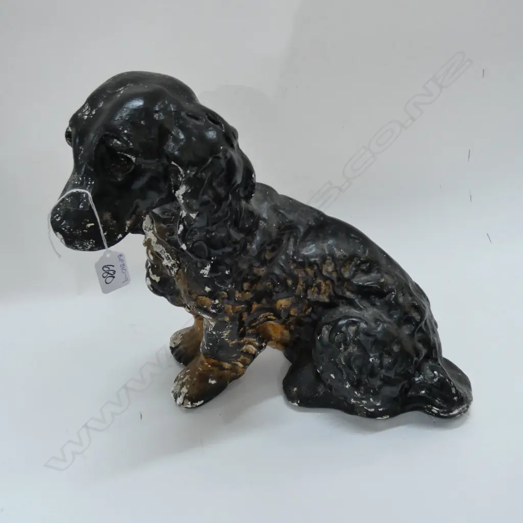 PLASTER SPANIEL? DOG DOOR STOP Image 1++