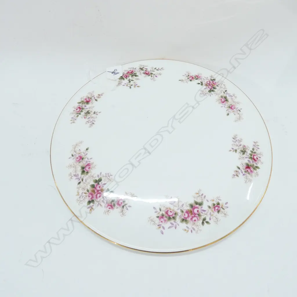 R/ALBERT LAVENDER ROSE CAKE PLATE 285MM DIA Image 1++