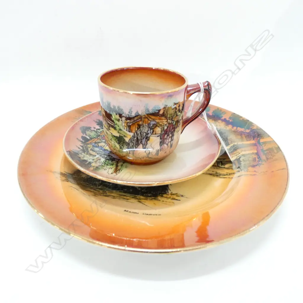 GRIMWADES MAORIWARE CUP & SAUCER + PLATE Image 1++