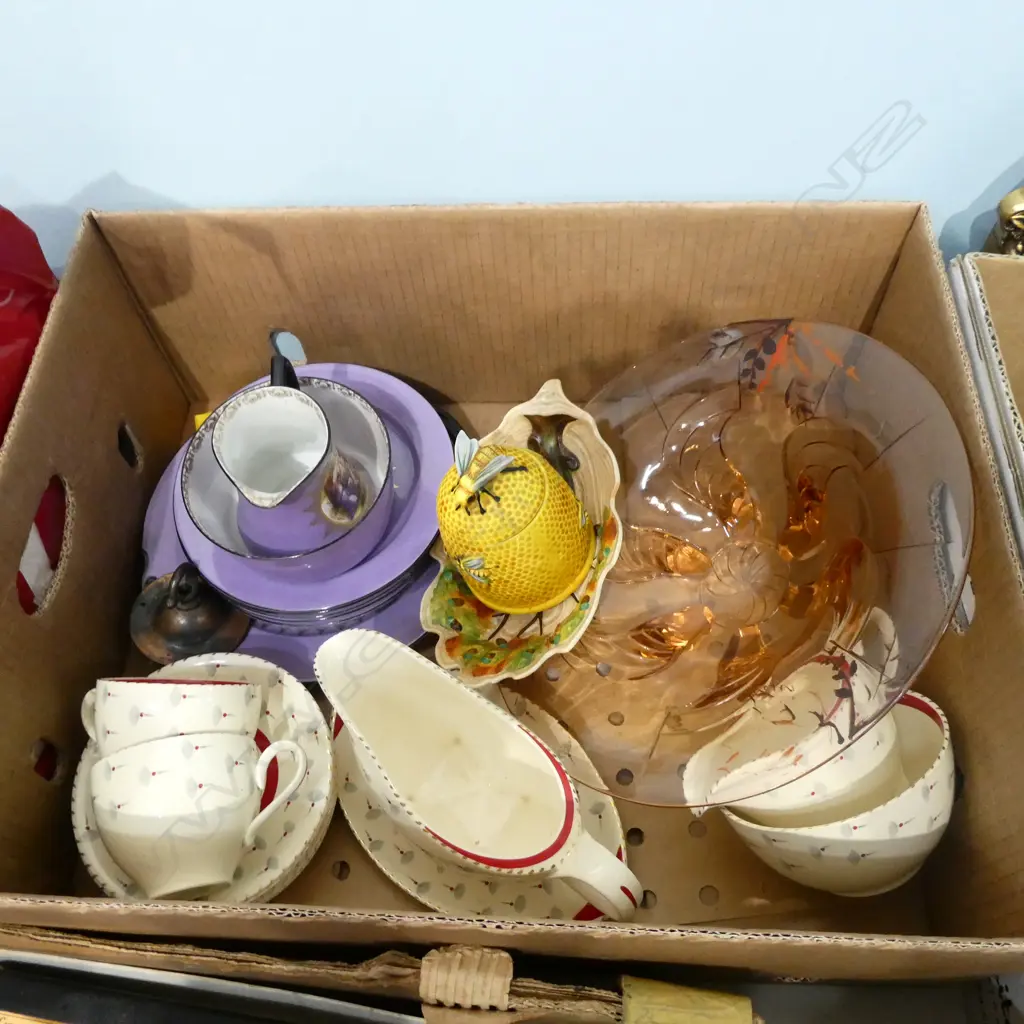 LOT ASSORTED CHINA PLUS GLASS DISH Image 1++