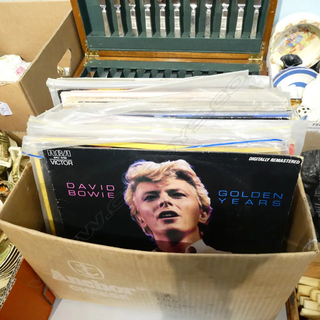 ASST BOX LOT OF RECORDS Image 1++