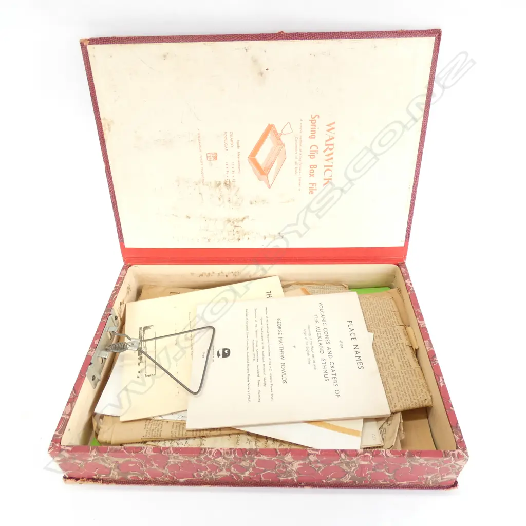 BOX OF EARLY PRINTED EPHEMERA Image 1++