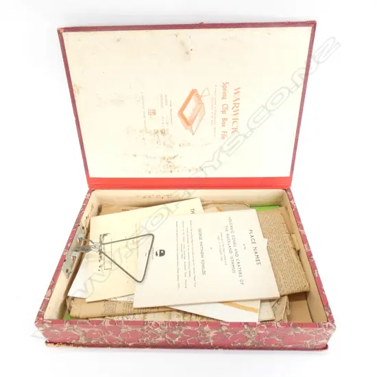 BOX OF EARLY PRINTED EPHEMERA