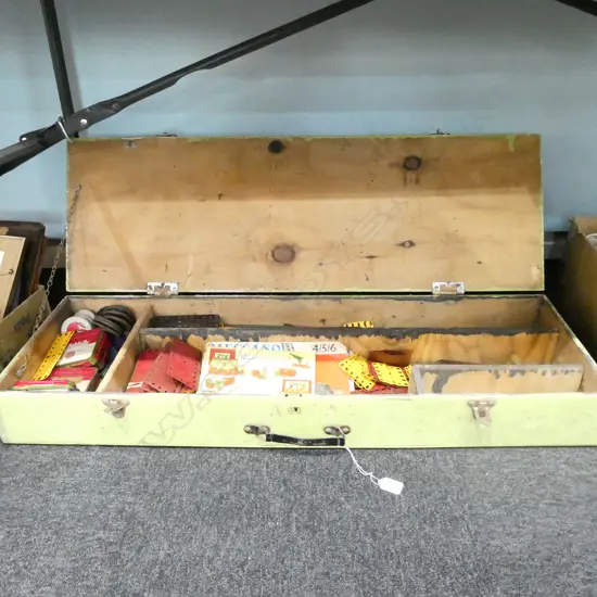 LGE BOX OLD MECCANO SECTIONAL INTERIOR VARIOUS PCES