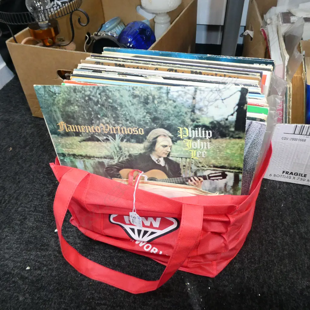 COLLECTION OF RECORDS MOSTLY GUITAR, DIRE STRAITS ETC Image 1++