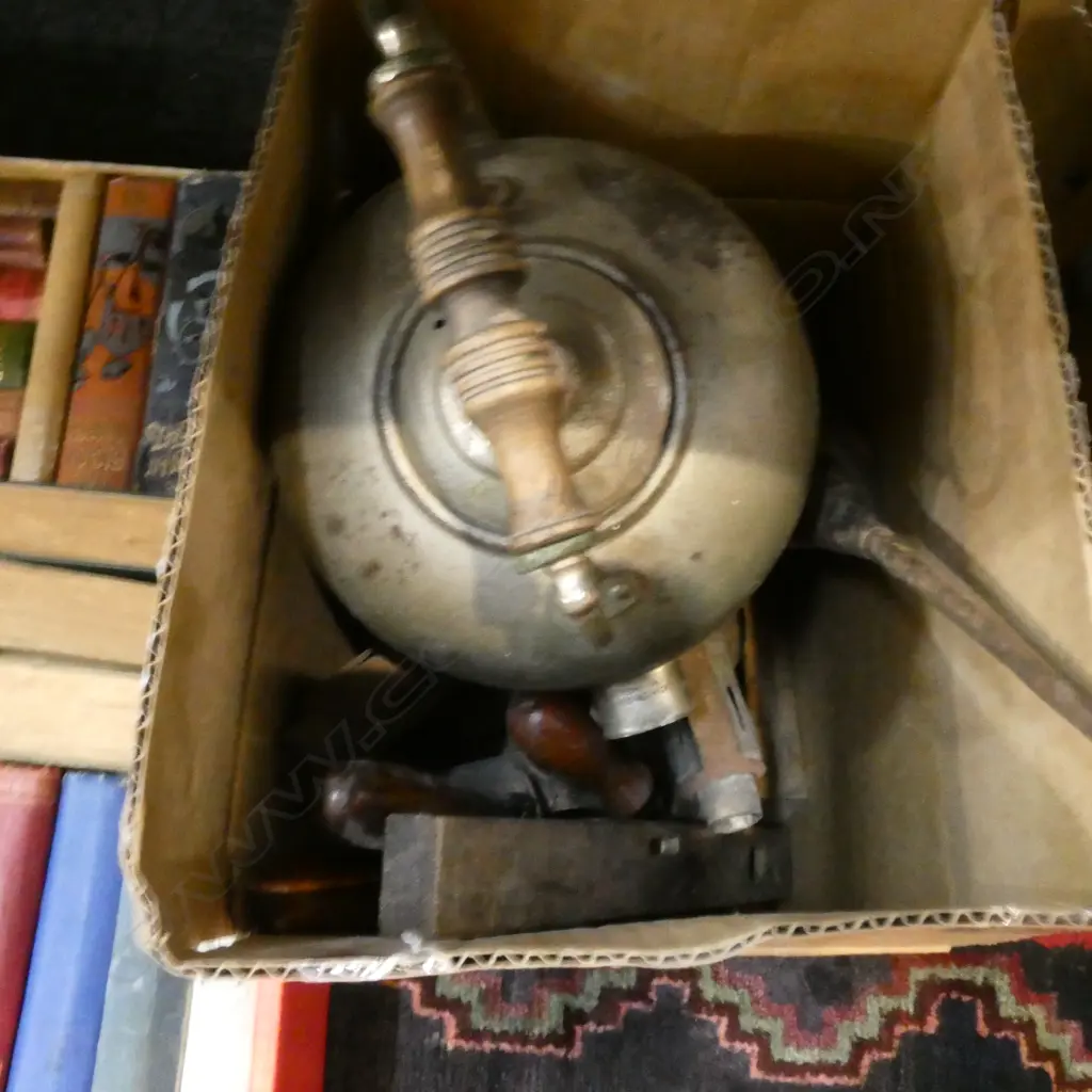 BOX OF BLOWTORCHES/SOLDER IRONS/LEVELS ETC Image 1++