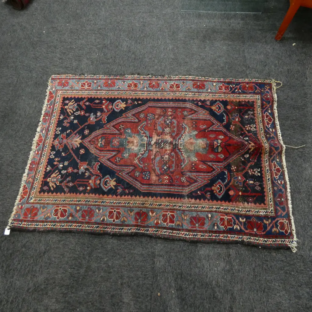 WOOL HAND KNOTTED PERSIAN RUG L.1400MM W.1000MM Image 1++