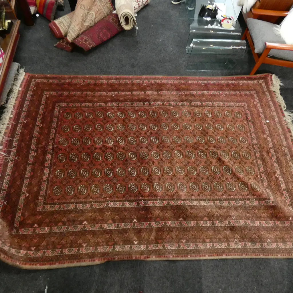 LARGE HAND KNOTTED PERSIAN RUG W 1990 MM Image 1++