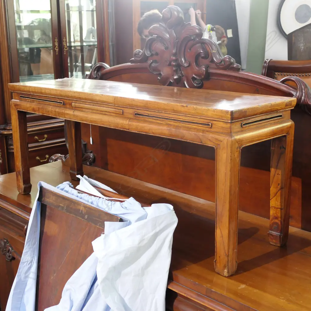ANTIQUE CHINESE BENCH L. 1150MM Image 1++