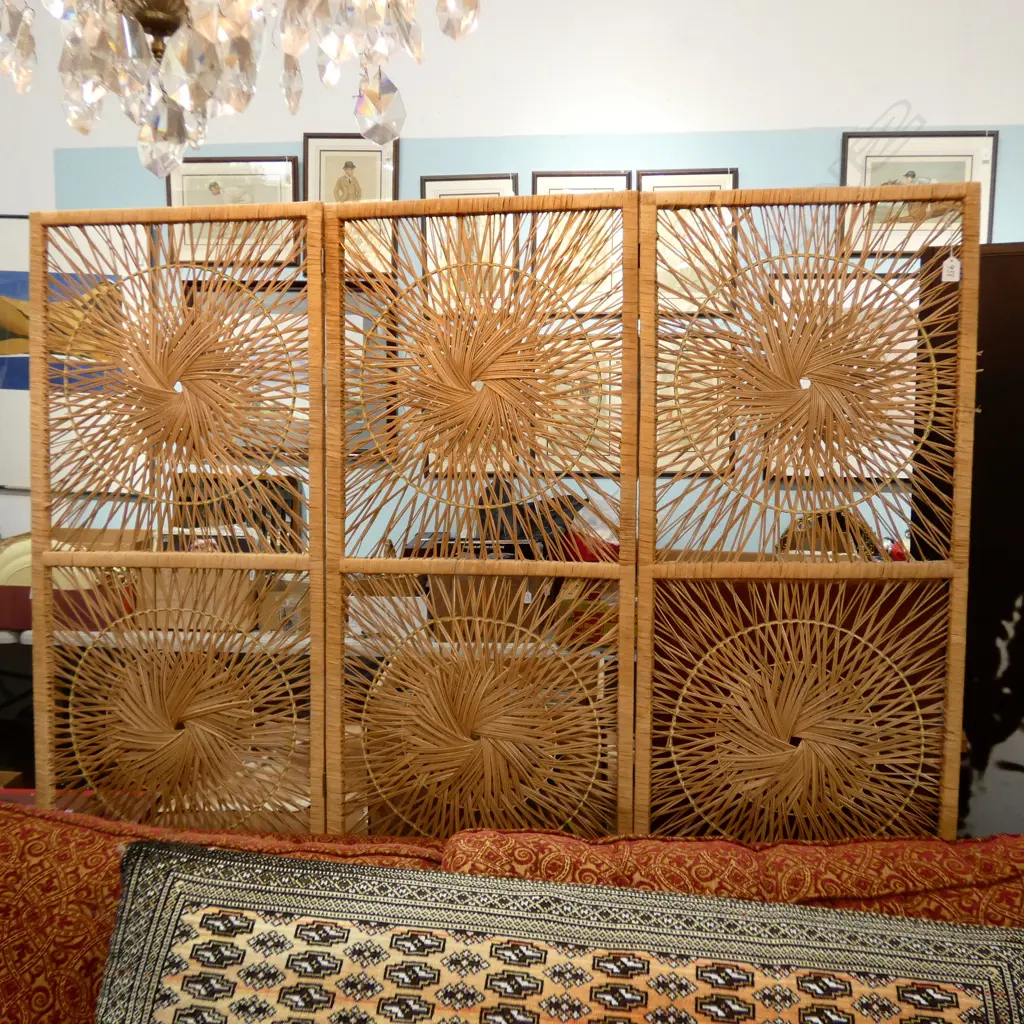 3 PANEL CANE SCREEN H. 1830MM Image 1++
