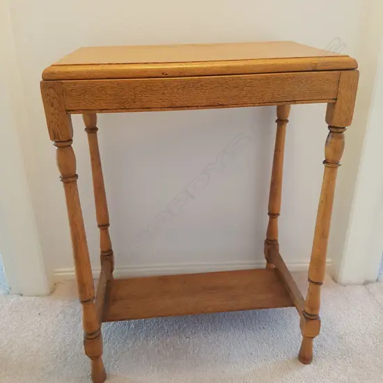 OAK TELEPHONE TABLE, 530 x 350  x710mm