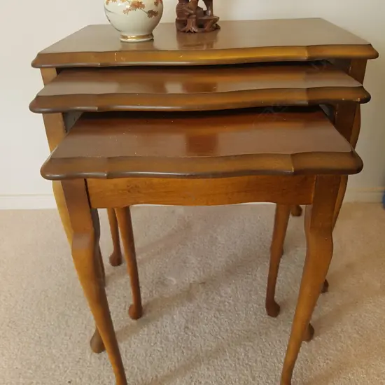 3 NESTING TABLES, LARGEST 510 x 340x 480mm