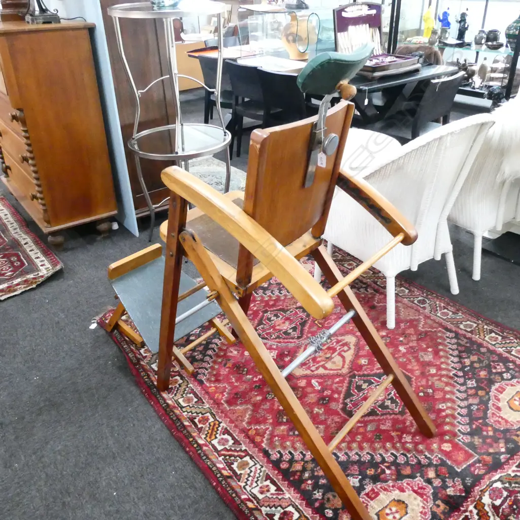 VINTAGE 1950S-60S DENTAL CHAIR, H.1200MM Image 1++