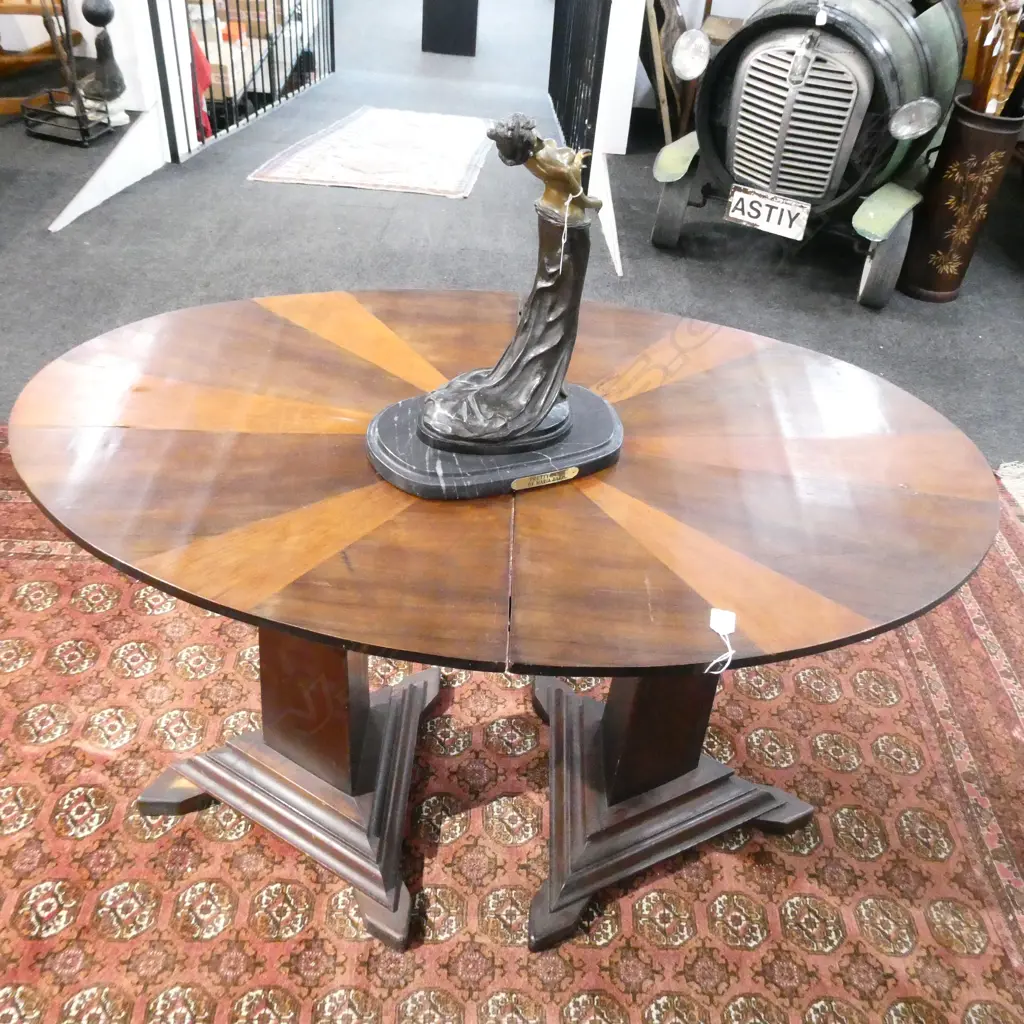 STARBURST INLAYED DECO TABLE Image 1++