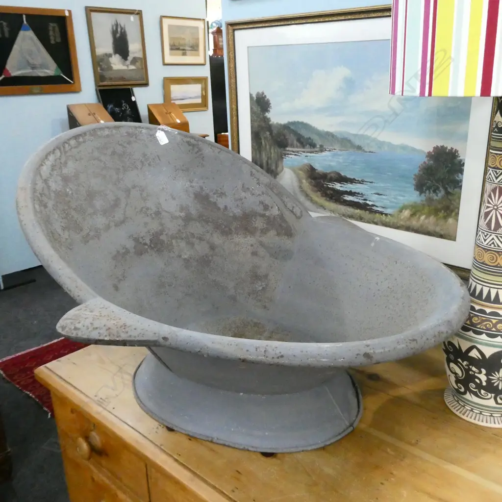 ANTIQUE TIN BATH L. 900MM Image 1++