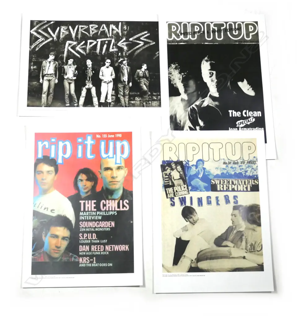 4 UNFRAMED AK MUSEUM VOLUME EXHIBITION RIP IT UP COVERS 600 X 420 MM Image 1++