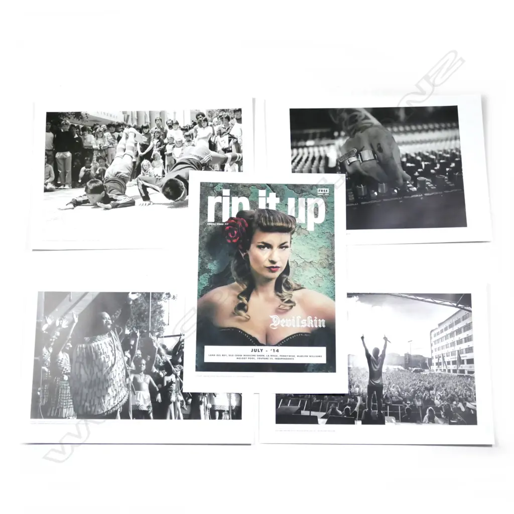 5 UNFRAMED AK MUSEUM VOLUME EXHIBITION RIP IT UP COVER + REPRODUCTION PHOTOS 600 X 420 MM Image 1++