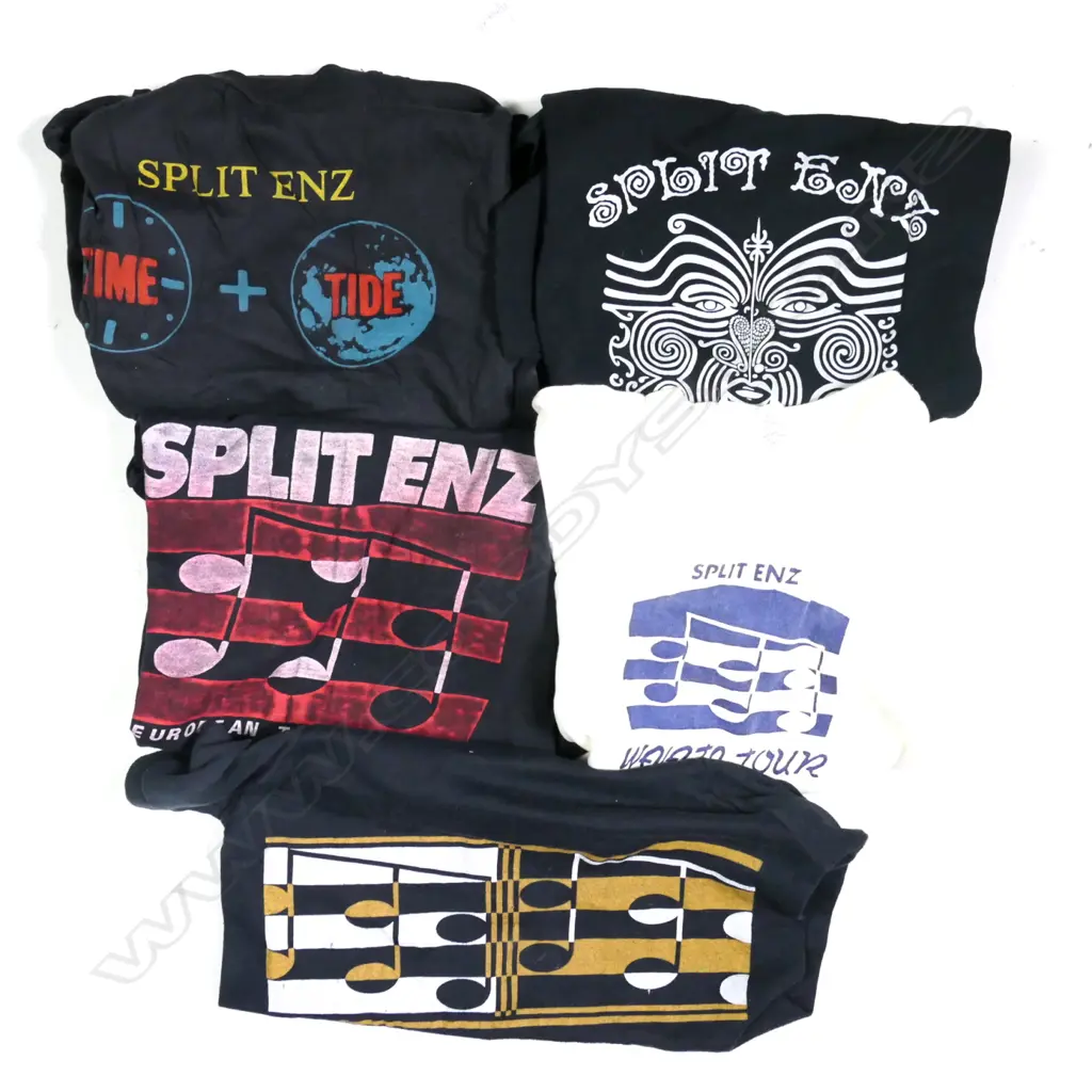 5 ASST SPLIT ENZ TEE SHIRTS VARIOUS SIZES Image 1++