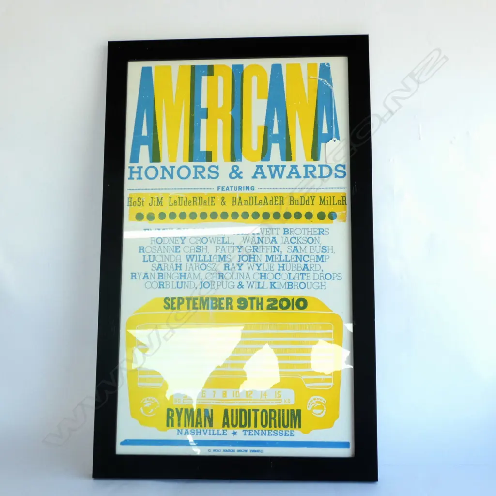 FRAMED POSTER AMERICANA AWARDS 570x320mm Image 1++
