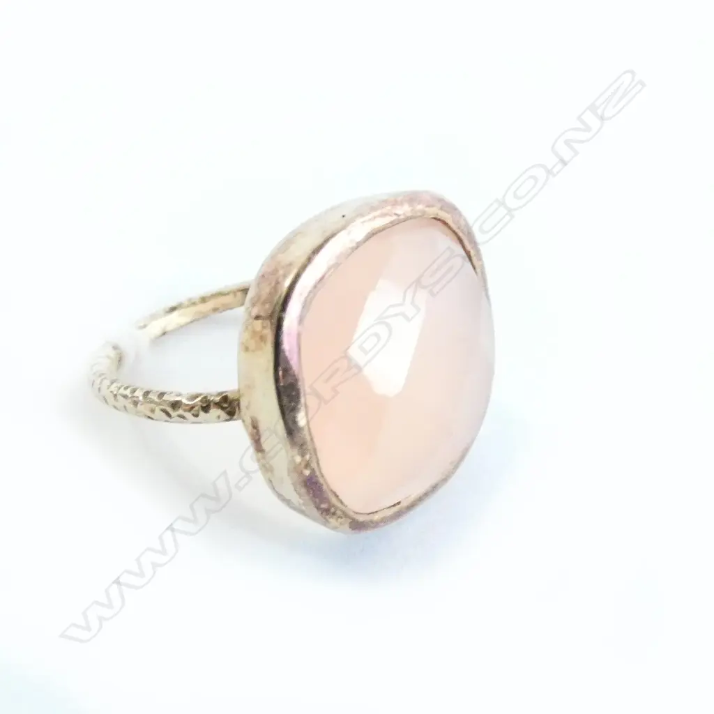925 ROSE QUARTZ RING  Image 1++